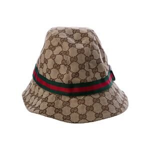 Gucci Brown Multicolor GG Monogram bucket hat M sz640